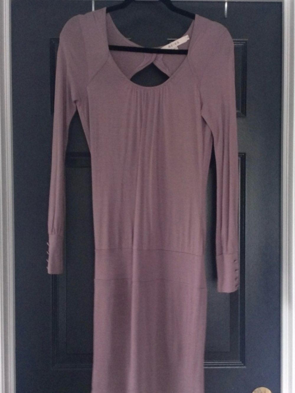Reiss Drop Waist Open Back Bodycon Holly Dress